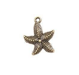 Zawieszka ROZGWIAZDA STARFISH 2,3 cm ZŁOTA PATYNA Scrapberry`s